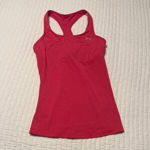 Puma Women's Red Hot Pink Tank Top XS